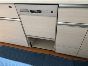 愛媛キッチン取付け隊　食洗機の取外して収納　施工前